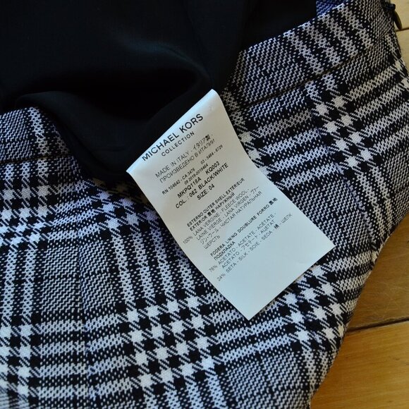 Michael Kors Collection Plaid Wool Skirt Size 4 - Picture 10 of 10